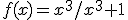 f(x)=x^3/x^3+1
