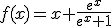f(x)=x+\frac{e^x}{e^x+1}