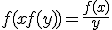 f(xf(y))=\frac{f(x)}{y}