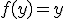 f(y)=y