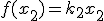 f(x_2)=k_2x_2