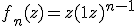 f_{n}(z) = z(1+z)^{n-1}