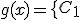 g(x)=\{\array{rcl$C_1&&&x\in]-\infty;-\frac{1}{3}[&\\C_2&&&x\in]-\frac{1}{3};+\infty[&}