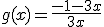 g(x)=\frac{-1-3x}{3x}