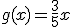 g(x)=\frac{3}{5}x