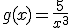 g(x)=\frac{5}{x^3}