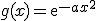 g(x)=\mathrm{e}^{-ax^{2}}