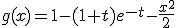 g(x)=1-(1+t)e^{-t}-\frac{x^2}{2}