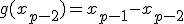 g(x_{p-2})=x_{p-1}-x_{p-2}