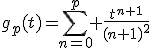 g_p(t)=\sum_{n=0}^p \frac{t^{n+1}}{(n+1)^2}