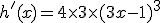 h'(x)=4\times3\times(3x-1)^{3}