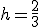 h = \frac{2}{3}