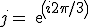 j=exp(i2\pi/3)
