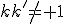 kk'\not= 1