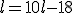 l = 10l-18