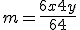 m = \frac{6x + 4y}{6+4}