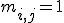 j\in%20[[1,p]] \; {\rm tel que }\;m_{i,j}=1