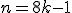 n=8k-1