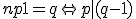 np+1 = q \Leftrightarrow p|(q-1)