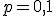 p=0,1