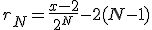 r_N=\frac{x-2}{2^N}-2(N-1)