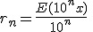 3$\;r_n=\frac{E(10^nx)}{10^n}\;