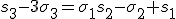 s_3-3\sigma_3=\sigma_1s_2-\sigma_2 s_1