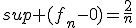 sup (f_n-0)=\frac{2}{n}