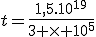 t=\frac{1,5.10^{19}}{3 \times 10^5}
