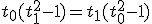 t_0(t_1^2-1)=t_1(t_0^2-1)