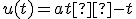u(t)=at²-t