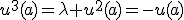 u^3(a)=\lambda u^2(a)=-u(a)
