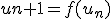 u{n+1}=f(u_n)