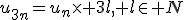 u_{3n}=u_n\times 3l, l\in N