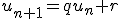u_{n+1}=qu_n+r