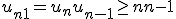 u_{n+1}=u_{n}+u_{n-1}\ge n + n-1