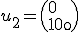 u_2 = \(0 \\1\\0\)