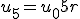 u_5 = u_0 + 5r