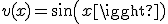 v(x)=sin(x)