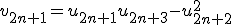 v_{2n+1}=u_{2n+1}u_{2n+3}-u_{2n+2}^2