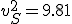 v_S^2=9.81