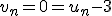 v_n=0=u_n-3