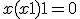 x(x + 1 ) + 1 = 0
