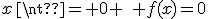 x\neq 0 \quad f(x)=0