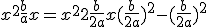 x^2+\frac{b}{a}x = x^2 +2\frac{b}{2a}x + (\frac{b}{2a})^2-(\frac{b}{2a})^2