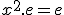 x^2.e=e