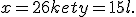 x = 2+6k et y = 1 + 5l.