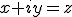 x+iy=z