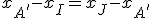 x_{A^'}-x_I=x_J-x_{A^'}