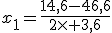 x_1=\frac{14,6-46,6}{2\times 3,6}